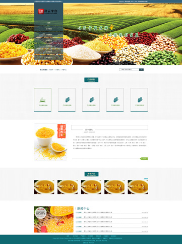 粗粮五谷类网站建设